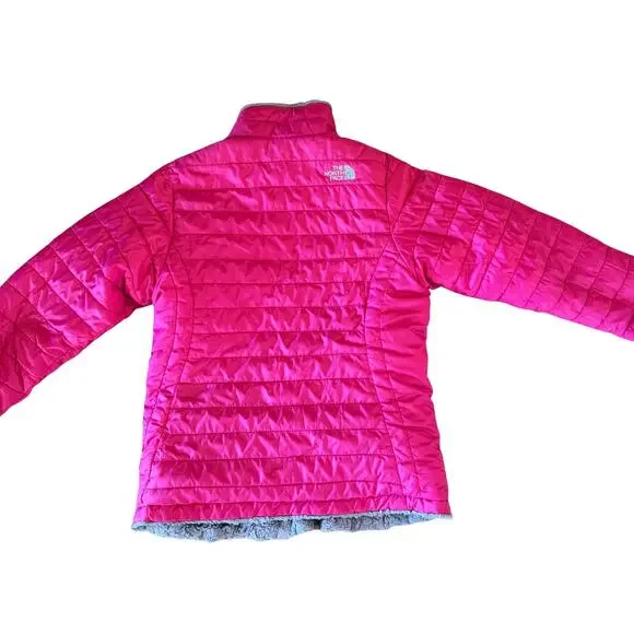 Youth Girls 14/16 Reversible North Face Jacket - Picture 2 of 4
